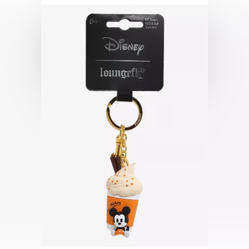 Loungefly Disney Mickey Mouse Pumpkin Spice Latte 3D Keychain